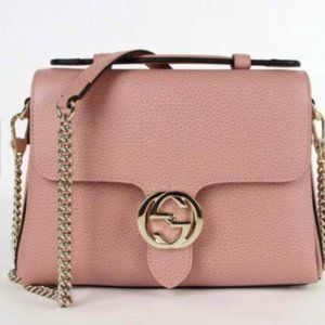 Gucci interlocking GG crossbody pink bag